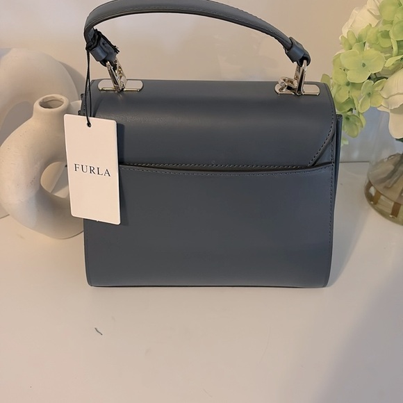 Furla Navy and Light Gray Satchel - Picture 11 of 11